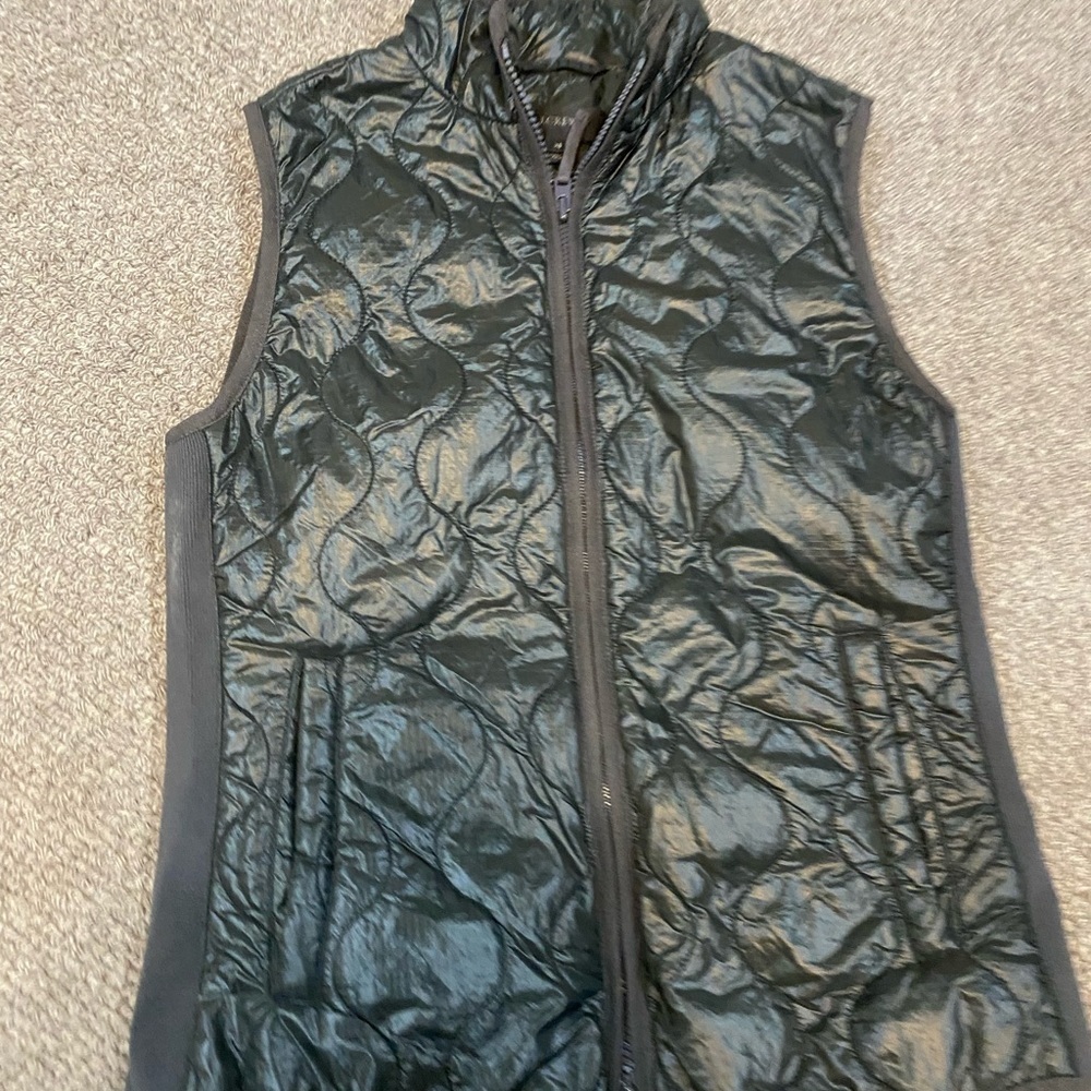J. Crew Black Puffer Vest - Picture 4 of 7